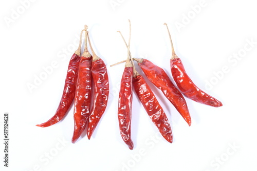 Very hot dried chili and hot tags