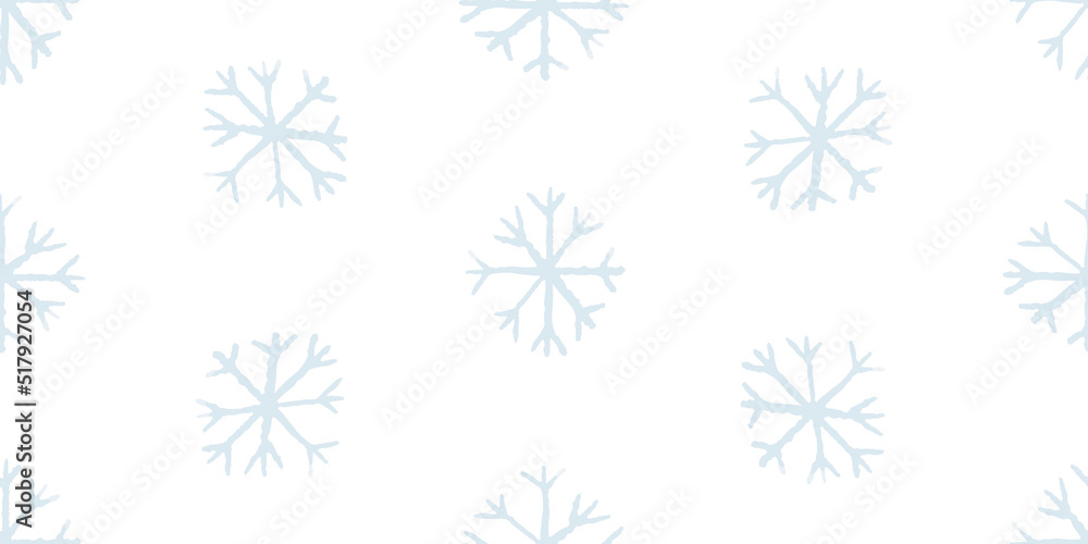 seamless pattern with snow, cute endless background