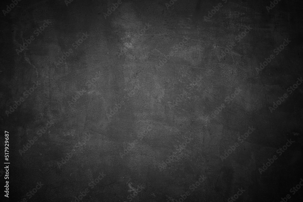 blackboard and chalk board, dark and black background - obrazy, fototapety, plakaty 