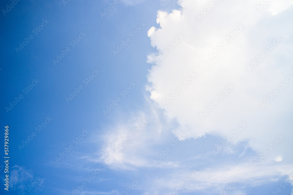 blue sky with clouds