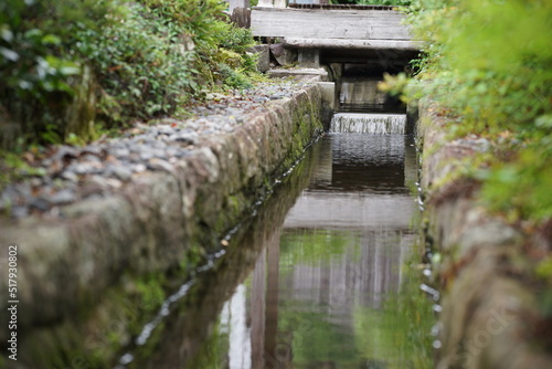 small waterway in Japan photo