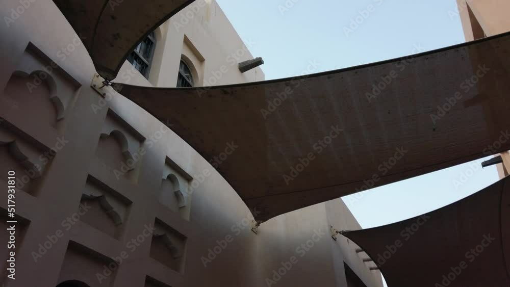 Alley in Katara cultural village in Doha, Qatar with traditional