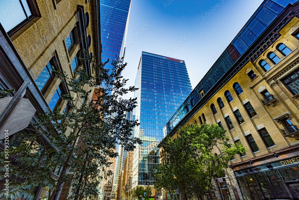 Street view in Toronto downtown, Ontario, Canada Street view in Toronto downtown, Ontario, Canada