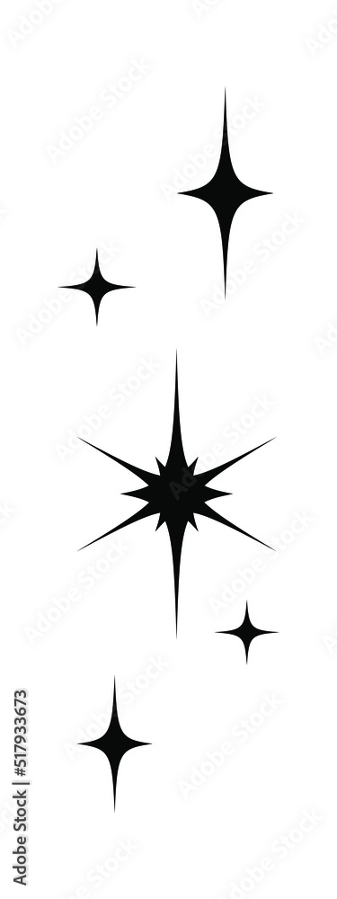Aesthetic sparkle star composition Aesthetic sparkle star composition