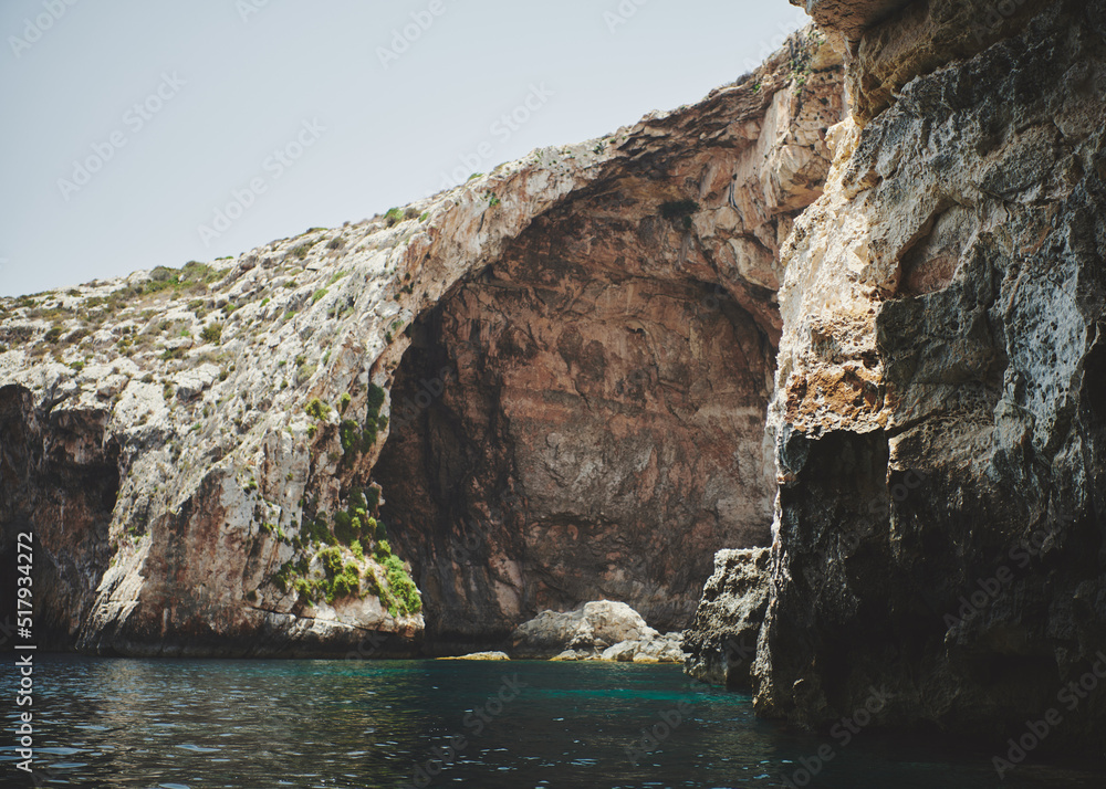 Blue Grotto caves in Malta