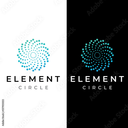 Abstract circle logo elements, circle lines, minimalist circles, creative ideas circles and modern colorful circles. Logos for companies and other businesses with simple and modern designs.