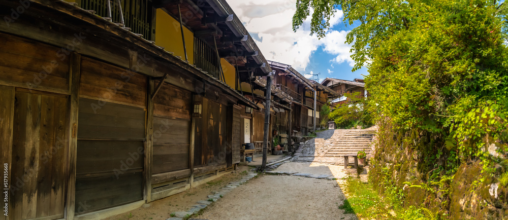 木曽路 妻籠宿の風景 木曽路 妻籠宿の風景