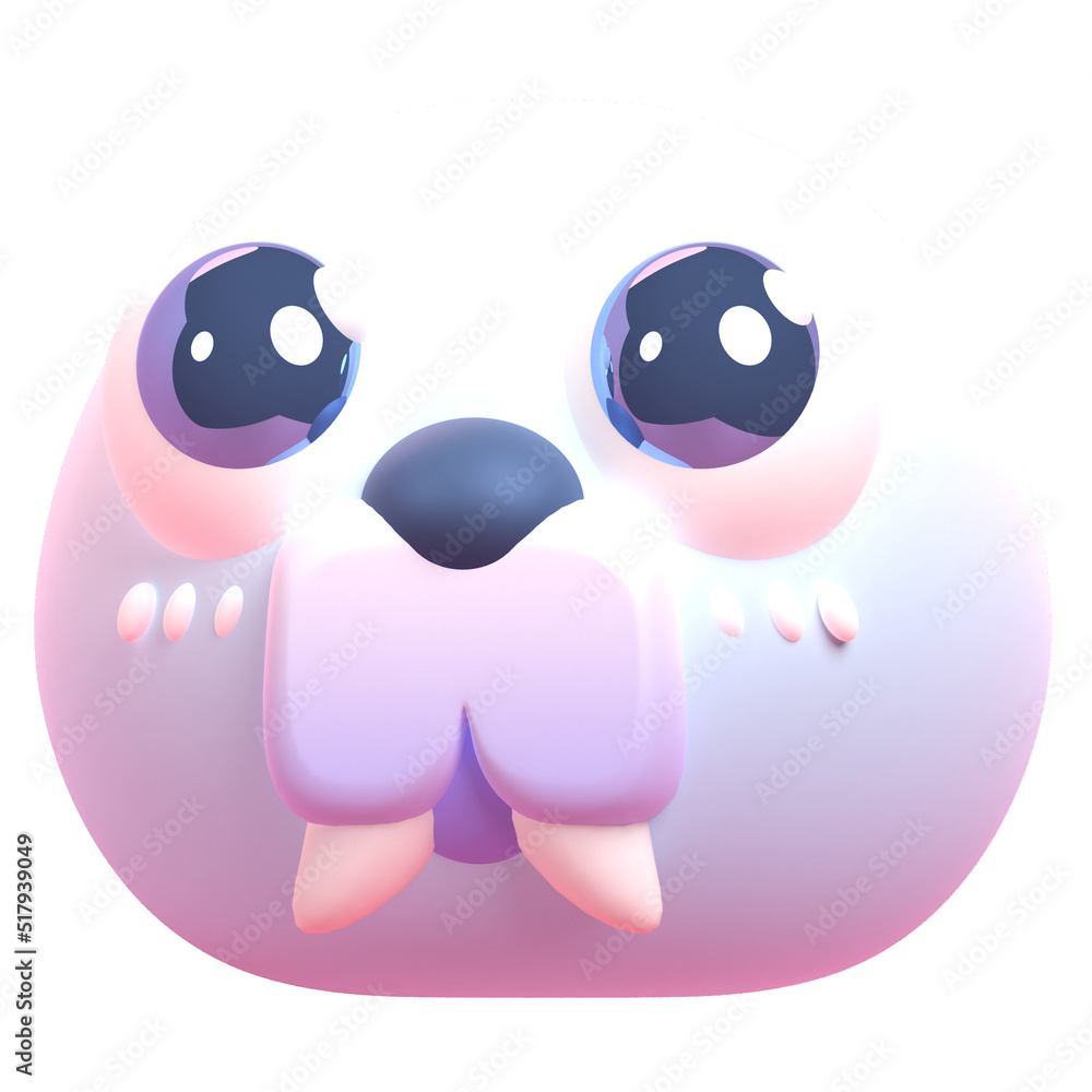 Walrus in 3d render for graphic asset web presentation or other Walrus in 3d render for graphic asset web presentation or other