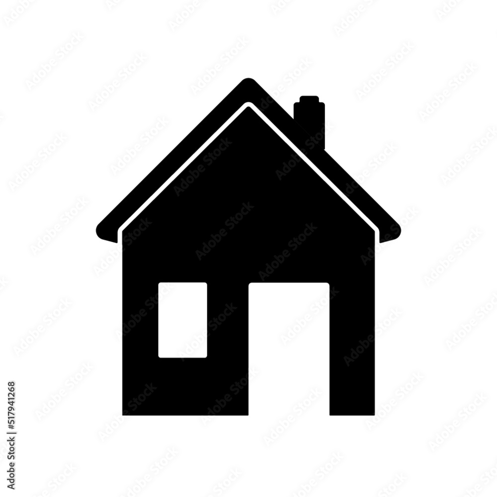 home icon house symbol with window home icon house symbol with window