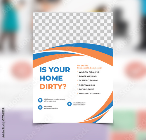 Professional Cleaning Services Flyer Template