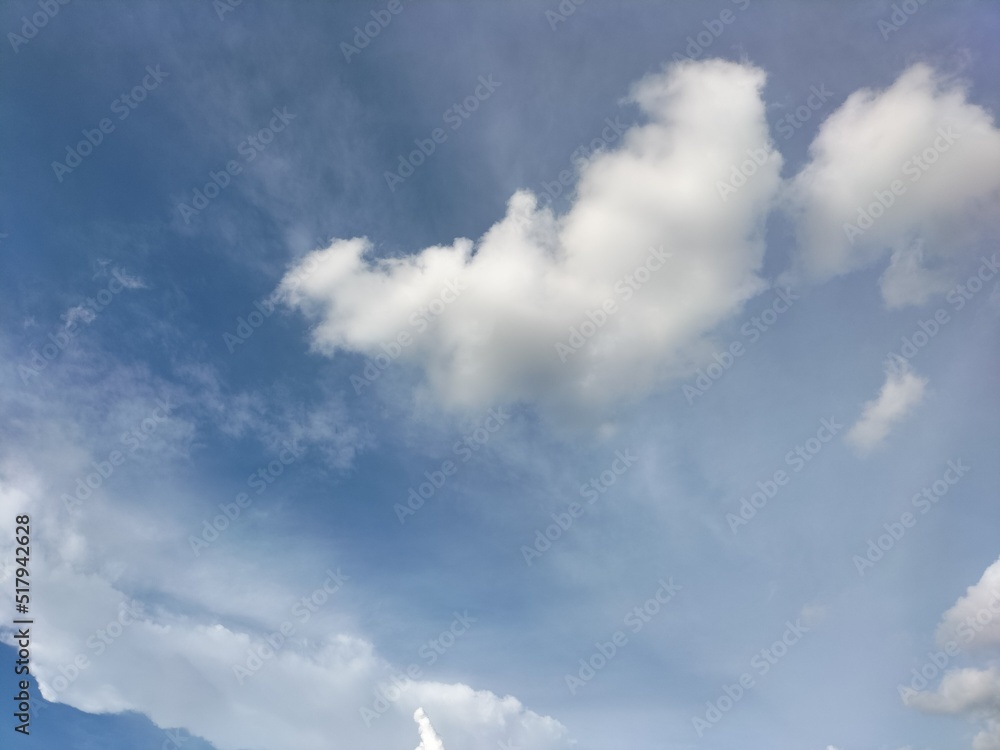 clouds and blue sky in summer clouds and blue sky in summer