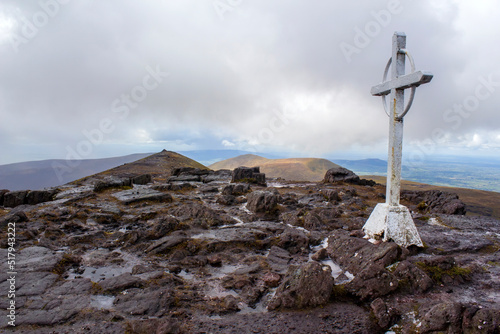 Dawson's Table and Memory Cross on Galtymore Mountain photo