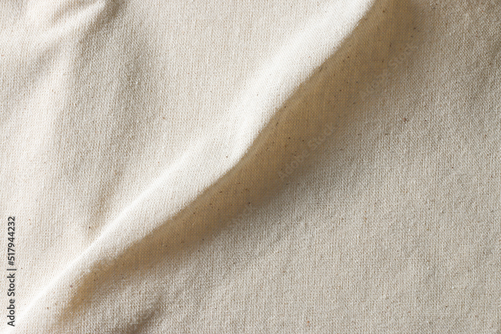 Fototapeta premium white calico fabric cloth background texture
