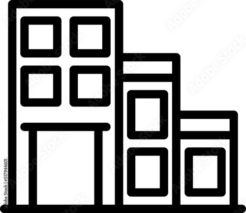 building icon,apartment,town,hotel,office and government, pixel perfect icon 