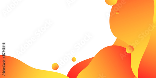 ベクター素材_ウェーブ_オレンジ