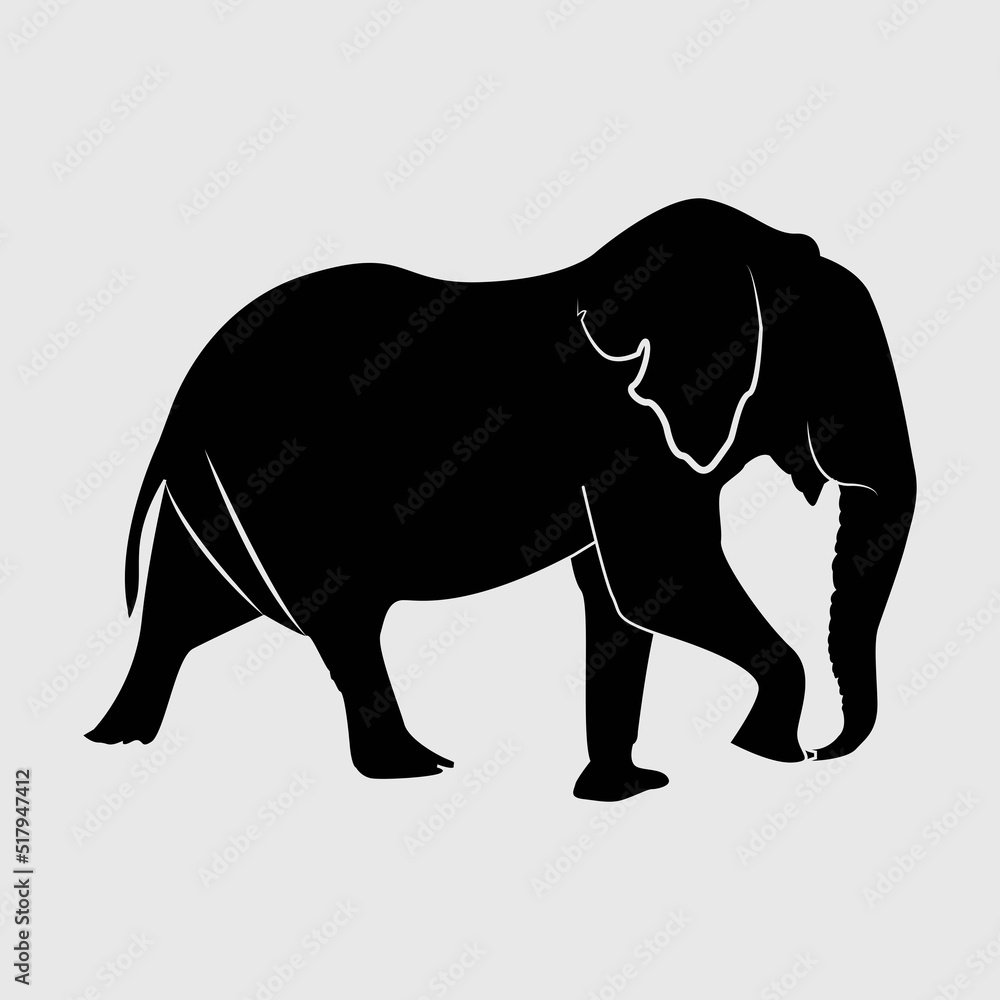 Grafika wektorowa Stock Elephant SVG Bundle Cut File, Baby Elephant