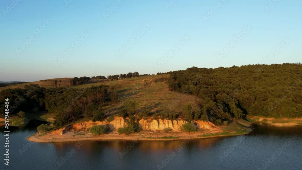 cliff and forest cliff and forest