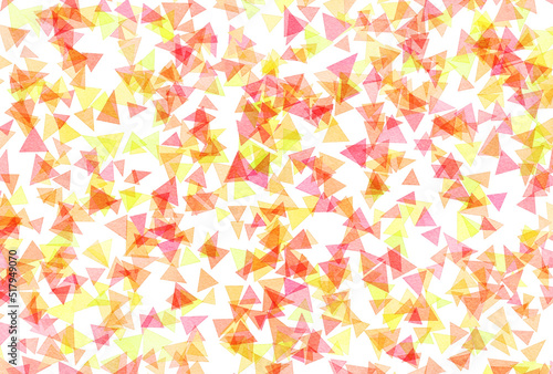 背景素材_水彩テクスチャ_三角_オレンジ