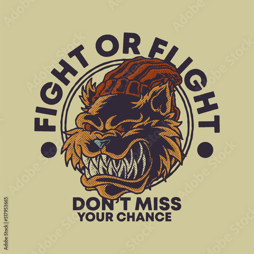 cartoon emblem of fierce cat wearing beanie hat with retro style