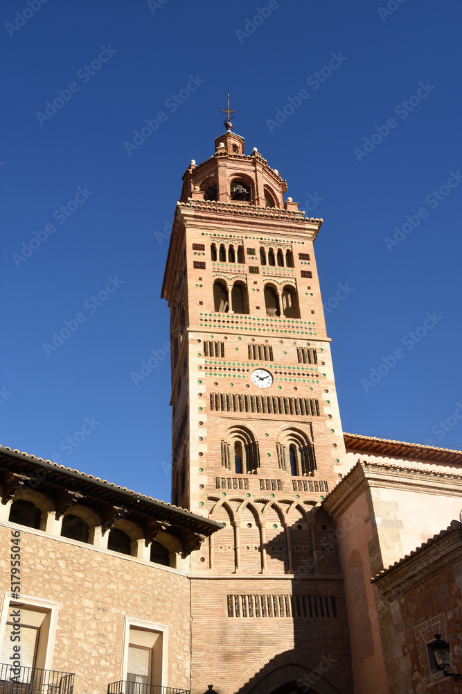 Cathedral of Santa MarÃ­a de Mediavilla and Mudejar Tower of Cathedral, Teruel, AragÃ³n, Spain,