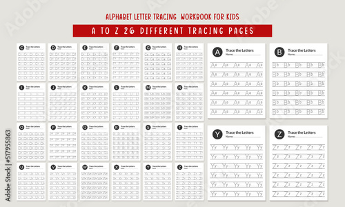 Alphabet Letter Tracing Workbook kdp Interior