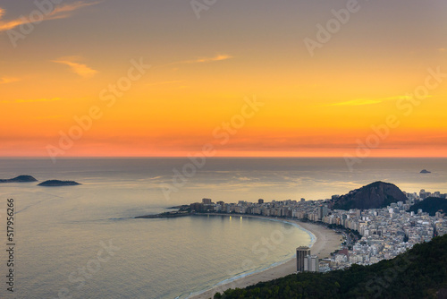 Panorama Rio de Janeiro - zachód słońca
