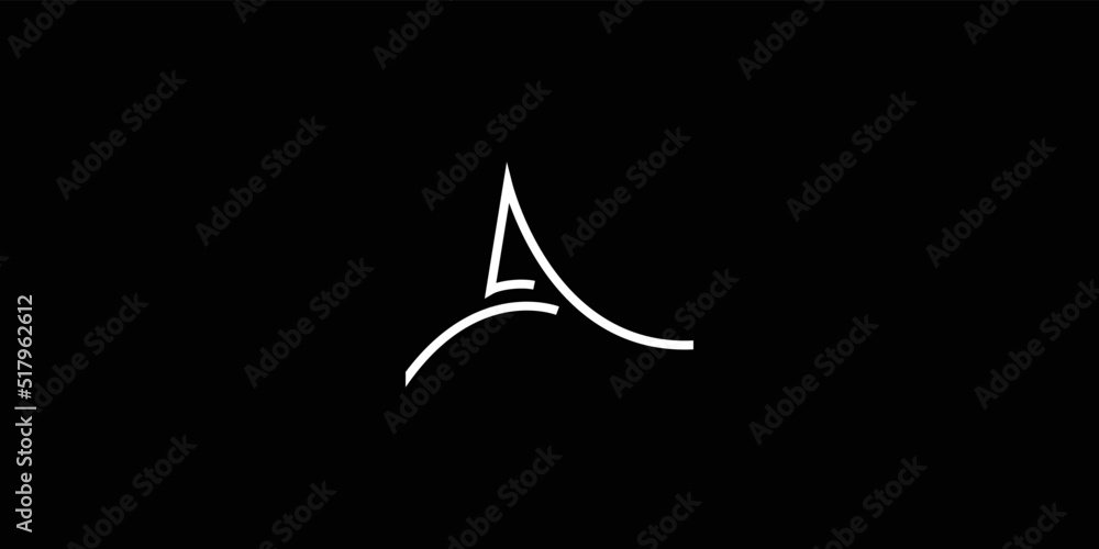 Fototapeta premium Modern and professional letter A initials logo design