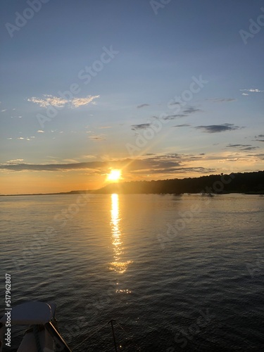 sunrise over the river