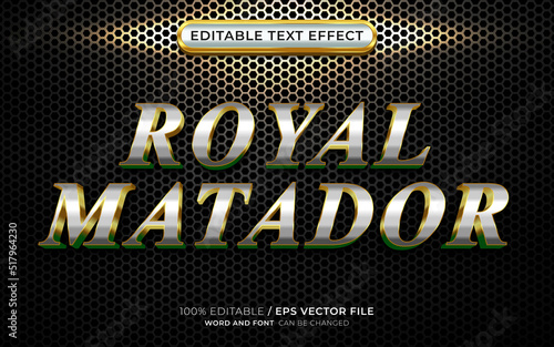 Royal Matador Editable Text Effect Gold Style