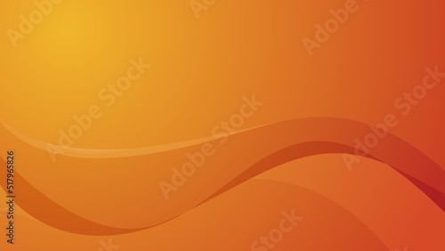 Abstract gradient orange background with line wave 