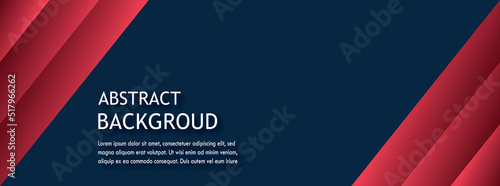 Abstract facebook cover template long vector banner. Dark minimal background with gradient purple circles and place for text.