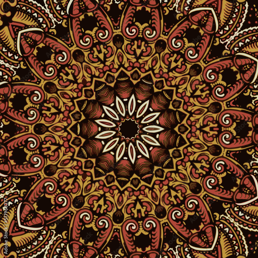 Authentic carpet design illustration Authentic carpet design illustration