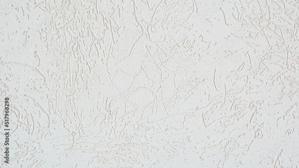 White Banner or Background of the Wall with Bark Beetle Plaster. Decorative Texturized Wall. Light Textured Surface. Horizontal Stock Photo White Banner or Background of the Wall with Bark Beetle Plaster. Decorative Texturized Wall. Light Textured Surface. Horizontal Stock Photo