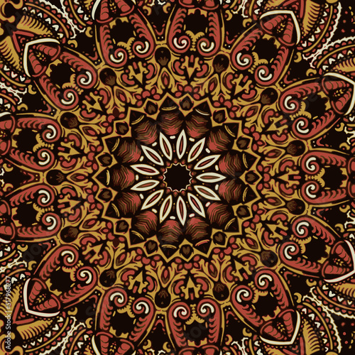Authentic carpet design illustration