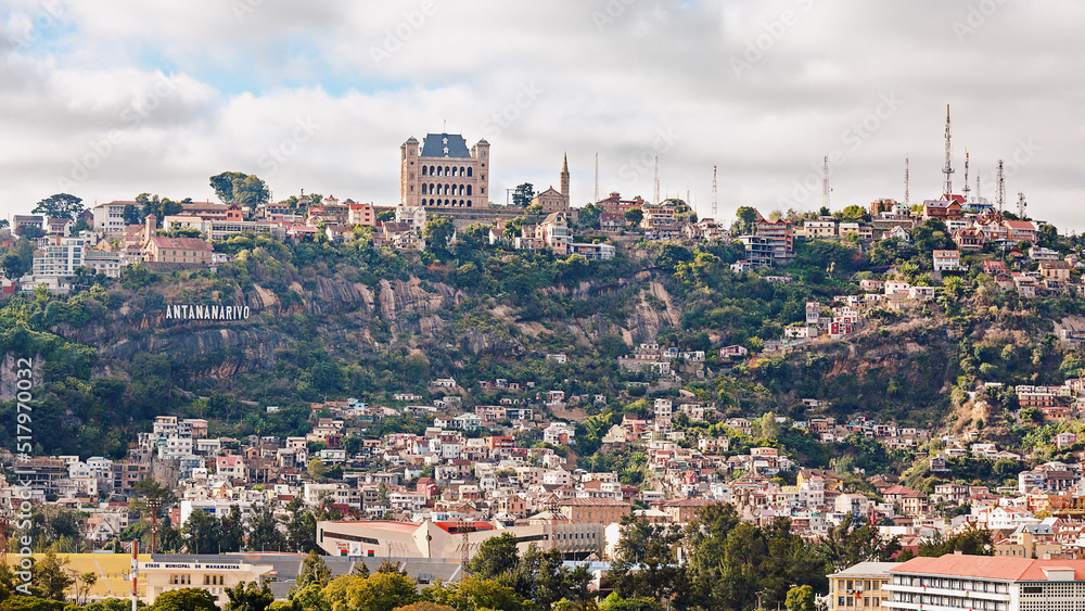 View of the Madagascar capital Antananarivo