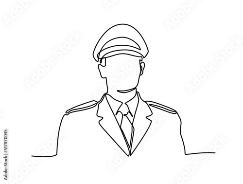Continuous one line drawing of soldier and veteran saluting at memorial day icon in silhouette on a white background. Linear stylized. Continuous one line drawing of soldier and veteran. Ukraine war