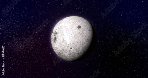 Image of moon in black space