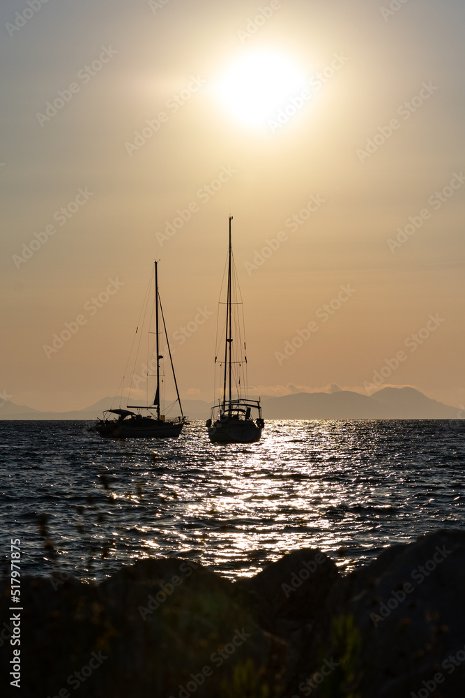 Sunset in Sivota Thesprotia Greece 