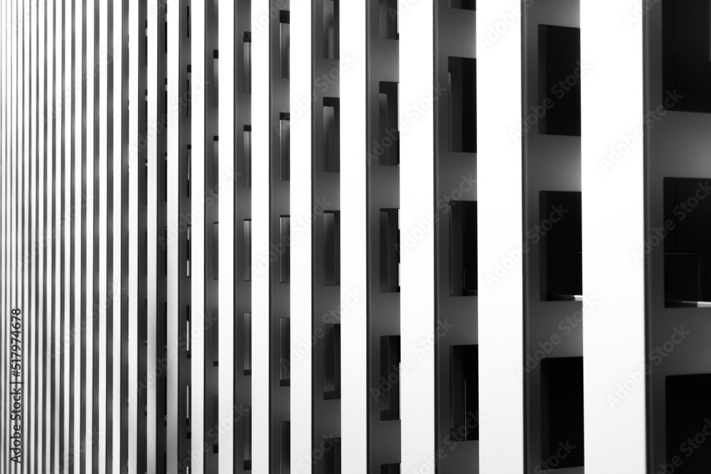 Black and white abstract shot of a building facade Black and white abstract shot of a building facade