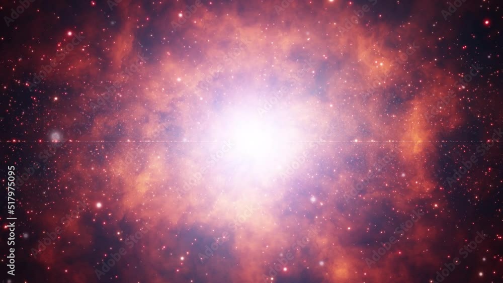 Seamless looping universe dangerous fire cloud with stars slow motion animation background. Seamless looping universe dangerous fire cloud with stars slow motion animation background.