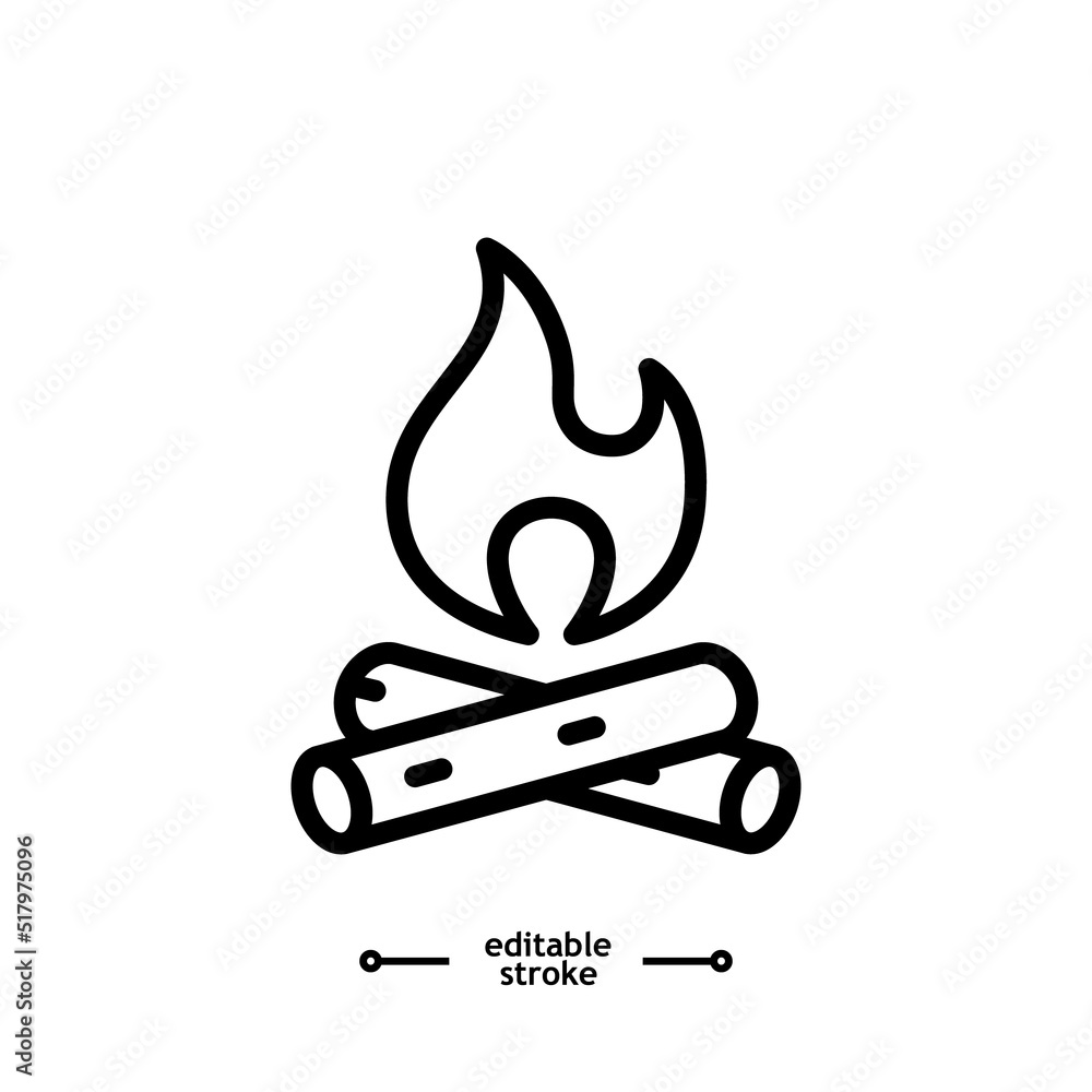 Fire flame icon vector, sign, symbol, logo, illustration, editable stroke, flat design style isolated on white linear Fire flame icon vector, sign, symbol, logo, illustration, editable stroke, flat design style isolated on white linear