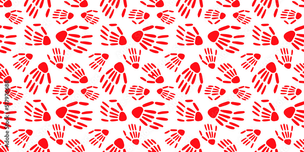 Skeleton hand seamless pattern. bones pattern.Design for Halloween and day of the Dead Skeleton hand seamless pattern. bones pattern.Design for Halloween and day of the Dead