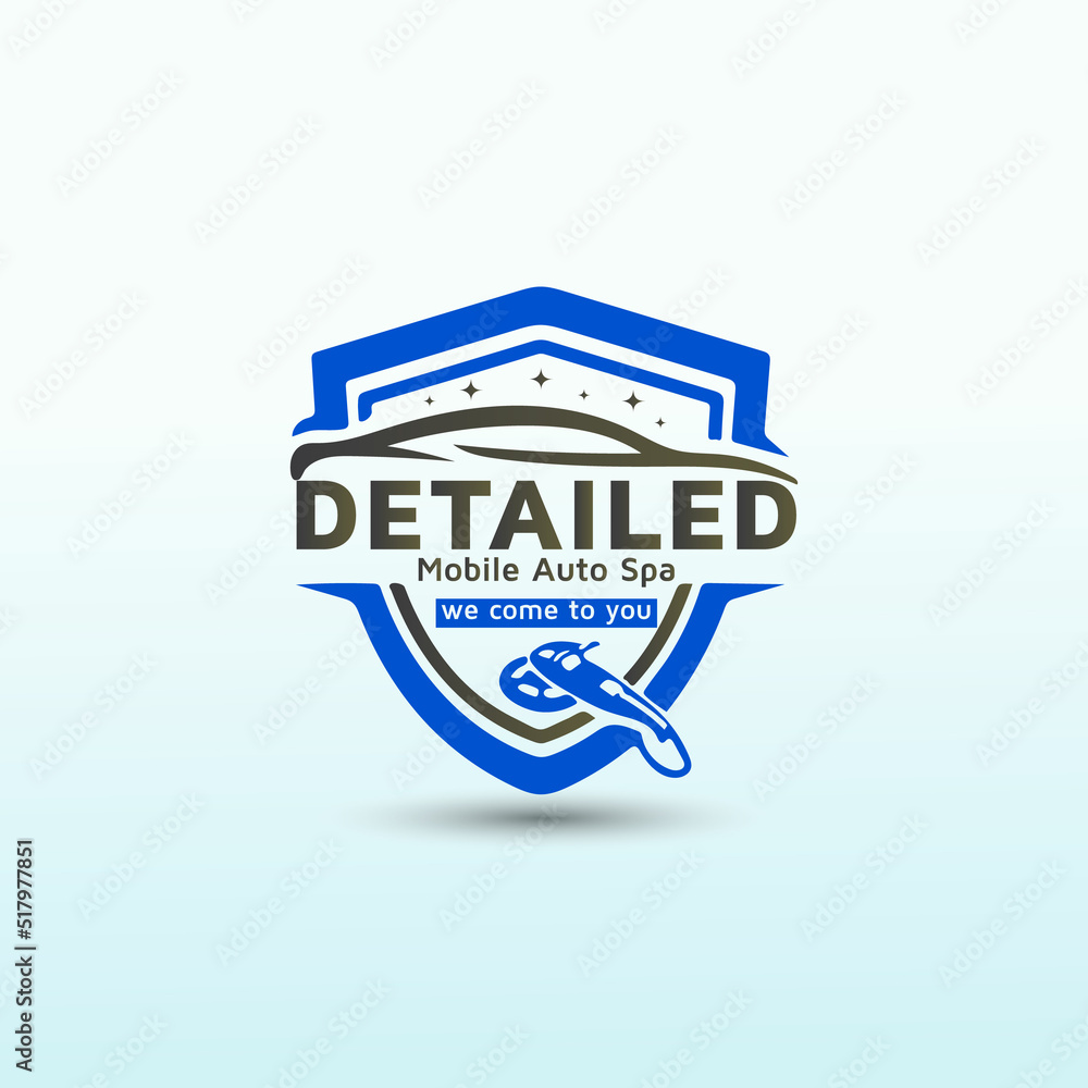 Car detailed clean wash van vector logo design Car detailed clean wash van vector logo design