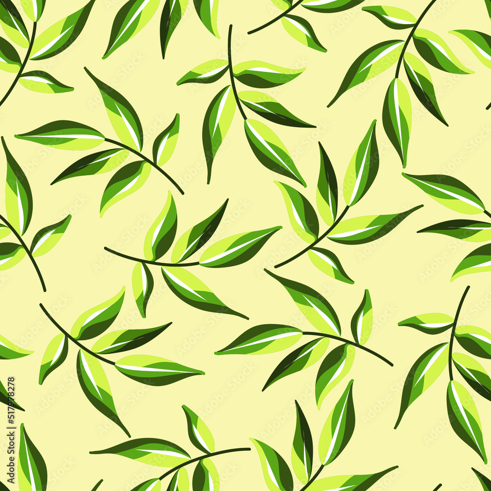 leaf vector seamless pattern leaf vector seamless pattern