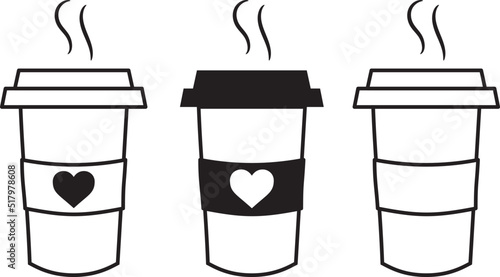 Starbucks Coffee Cup, Vector illustration, on white background