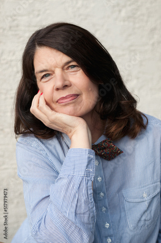 portrait of a smiling senior woman