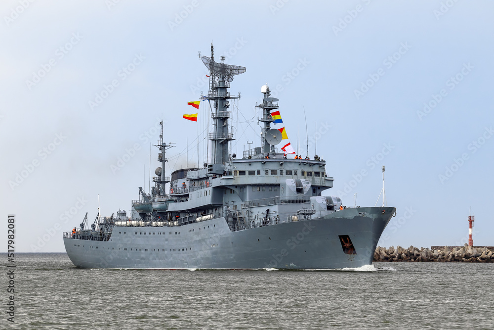 Russian training ship. Baltic sea