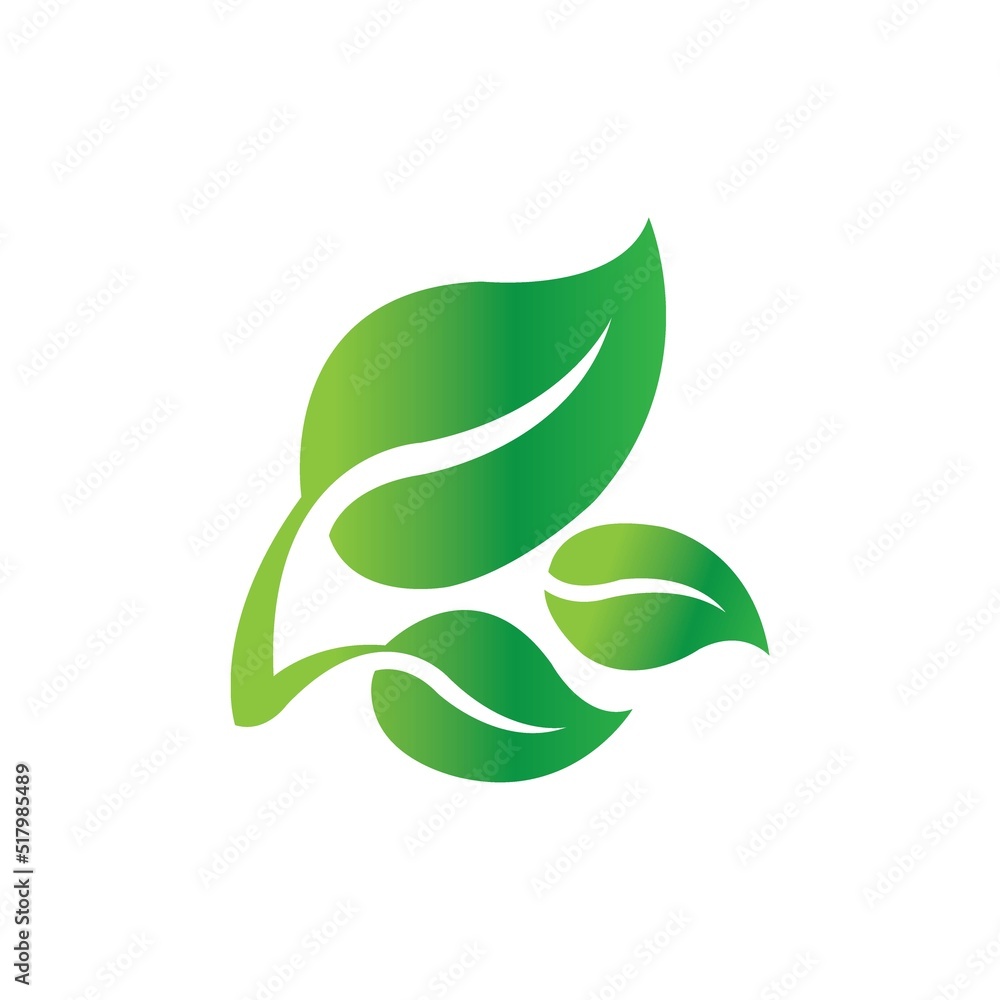 leaf icon logo vector design template leaf icon logo vector design template