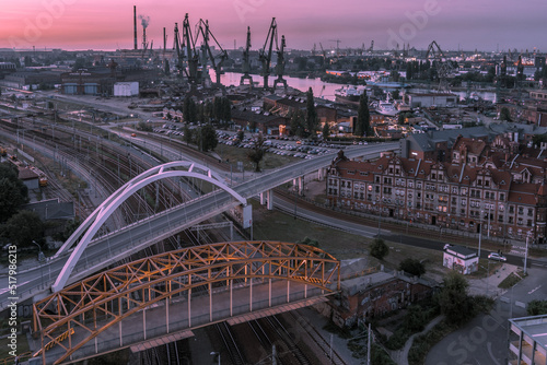 view of the gdansk shipyard 