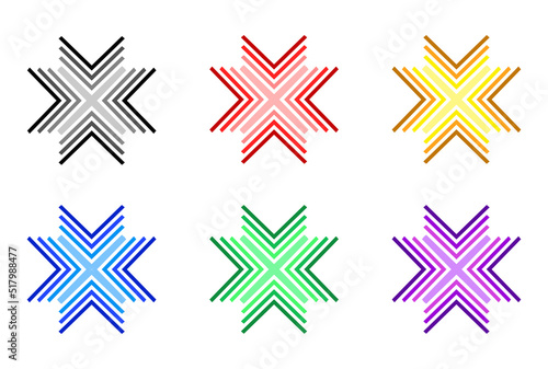 Set of snowflake shaped bullet points.